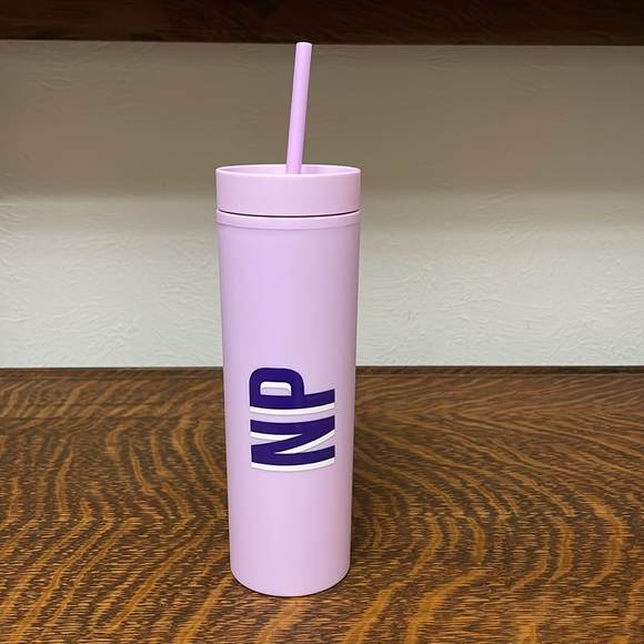 NP initials Monogram Jutte Carryall and Matte 16 oz. Tumbler Sprinkled With Pink - Picture 11 of 14